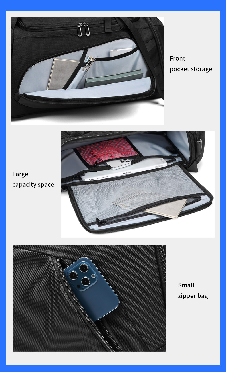 Oxford Cloth Travel Duffle Bag Customization Dirt Resistance