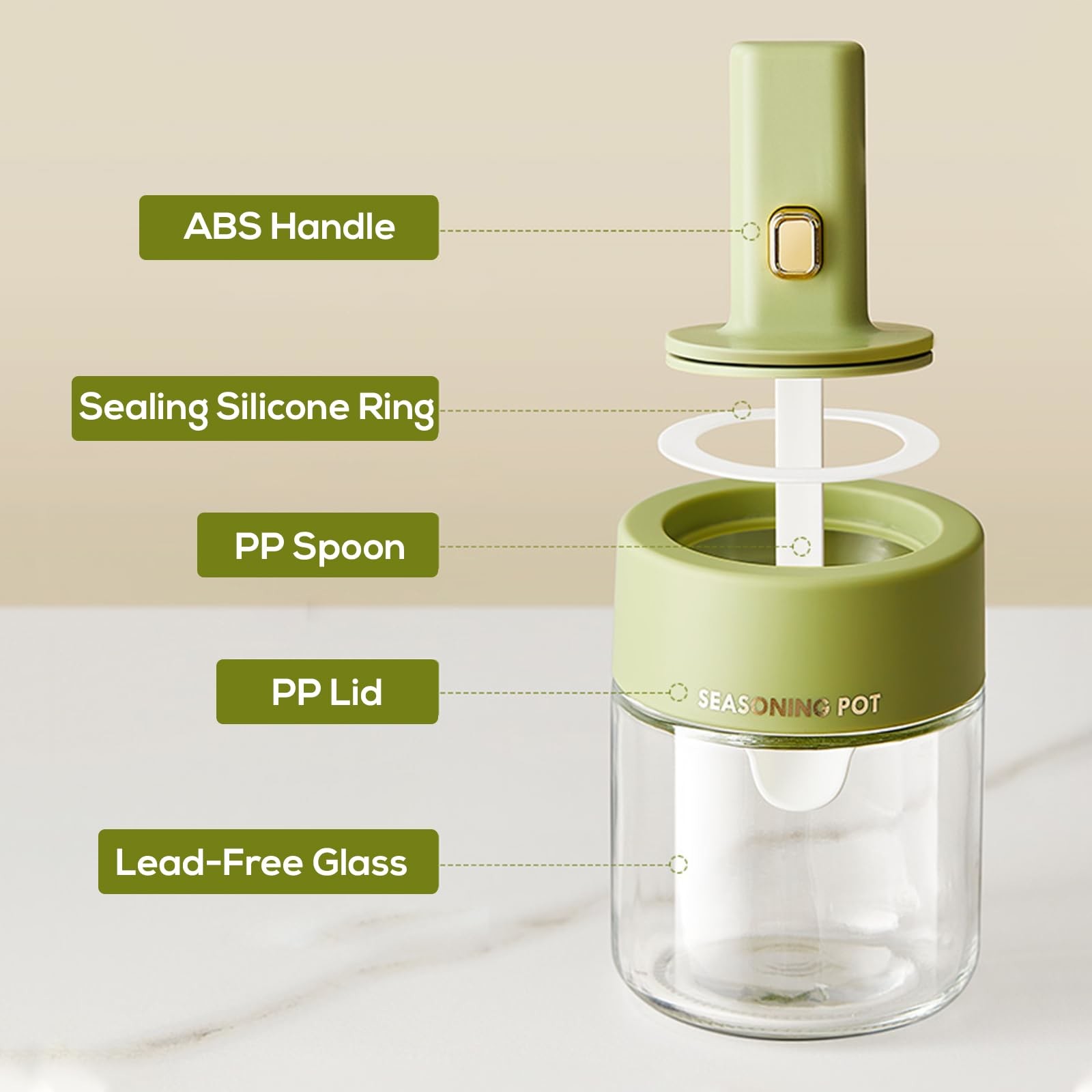 New Arrive Versatile Kitchen Seasoning Storage Bottle Set With Telescopic Spoon