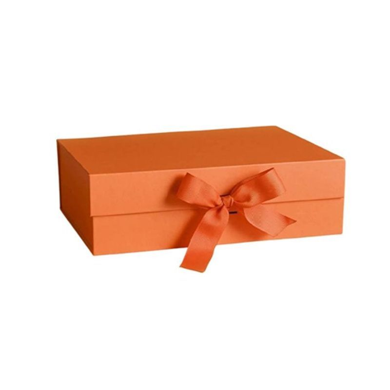 Cheap Foldable Custom Logo Storage Display Gift Box with Ribbon for Make up Cosmetics Shirts Shoes Packaging