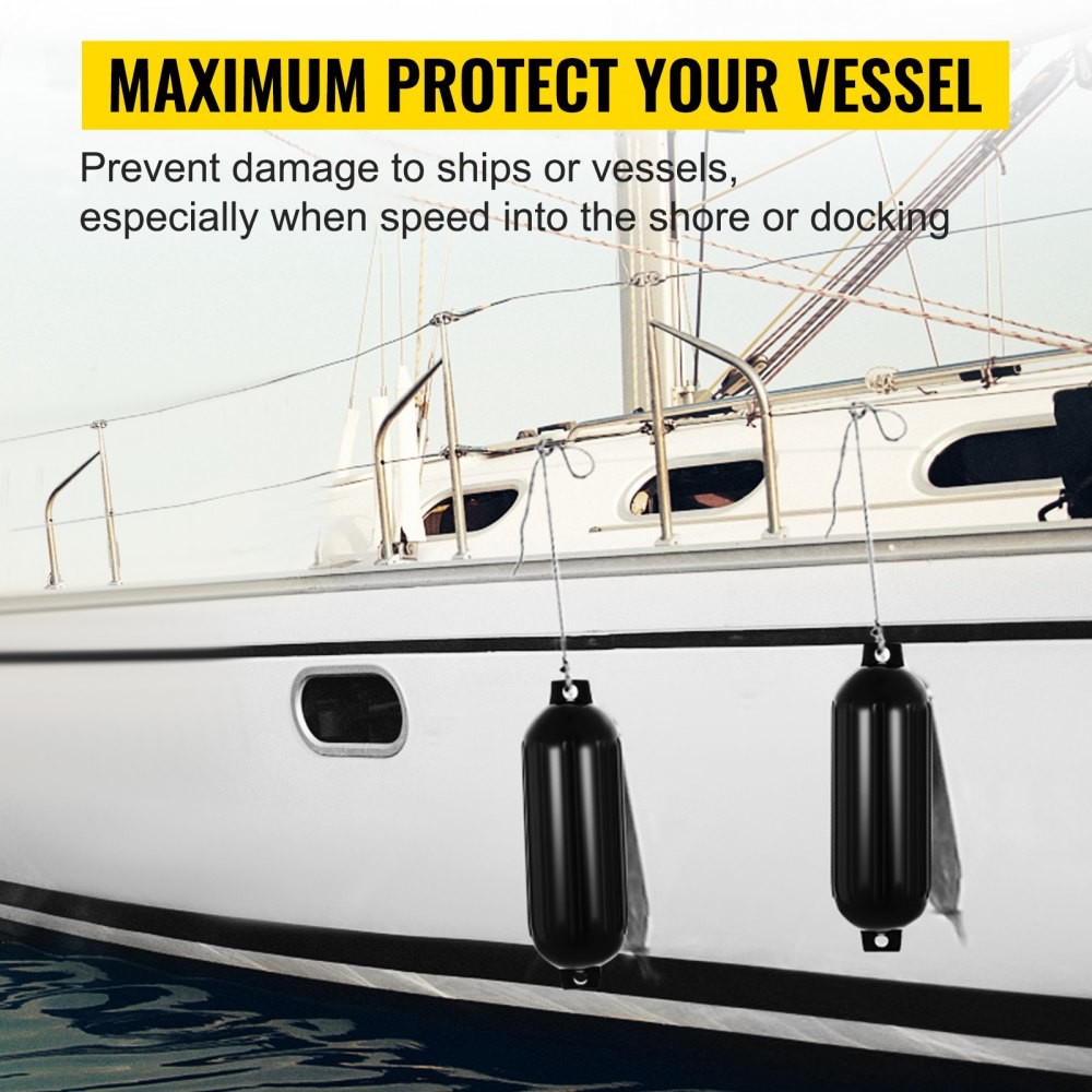 Seachoice Twin Eye Ribbed Inflatable Boat Fender Various Sizes & Colors