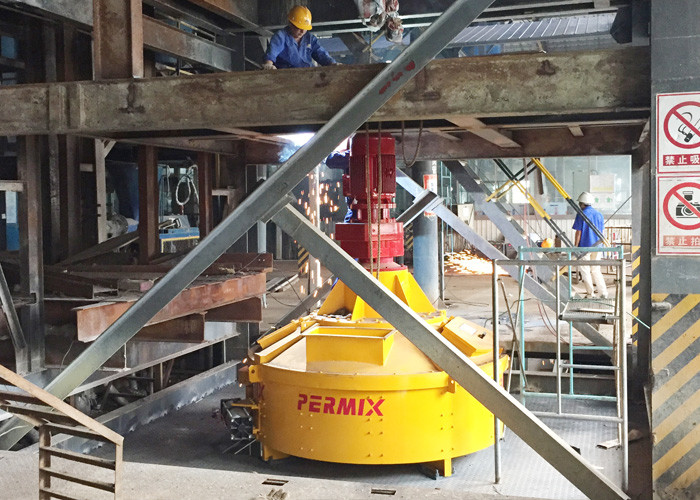 Mixer Capacity 250L Concrete Mixing Equipment PMC Low Gypsum Mixing Orange Color