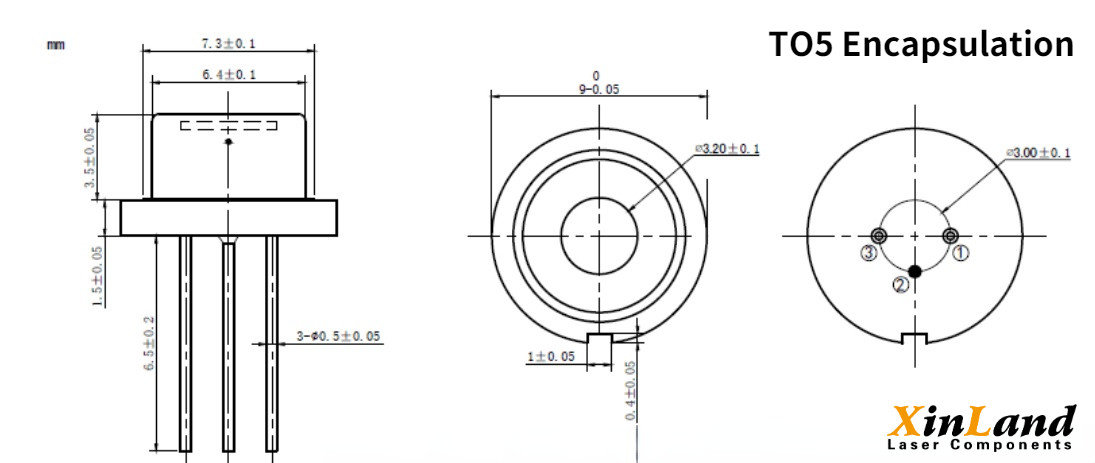 Laser Diode 808nm 300mW/1W Infrared Laser TO18/TO5 Package With PD Laser Diode