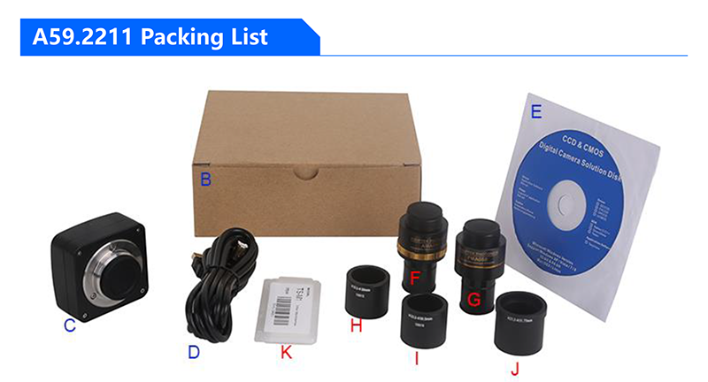 USB3.0 Digital USB Microscope Camera Microscope Accessories A59.2211