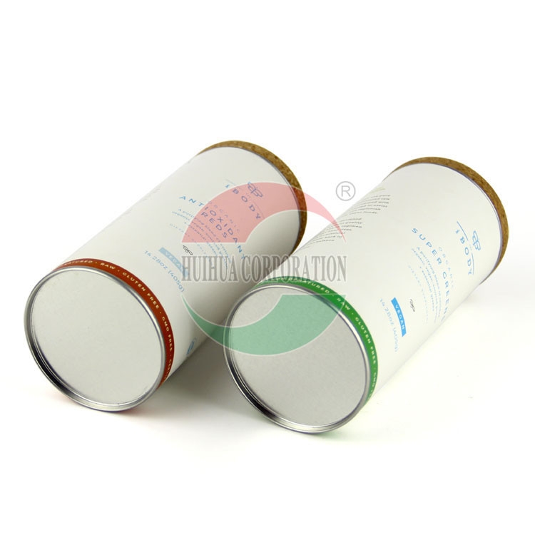 100% Recycled Paper Composite Cans , Cardboard Paper Tube For Gift Package