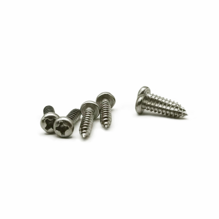 PA3.0*8 Stainless Steel Precision Cross Pan Head Tapping Screws For Electronic Products 