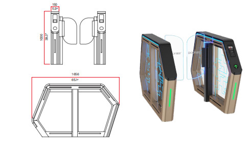 High Speed Stainless Steel Turnstiles , Pedestrian Barrier Gate Oem/Odm Available