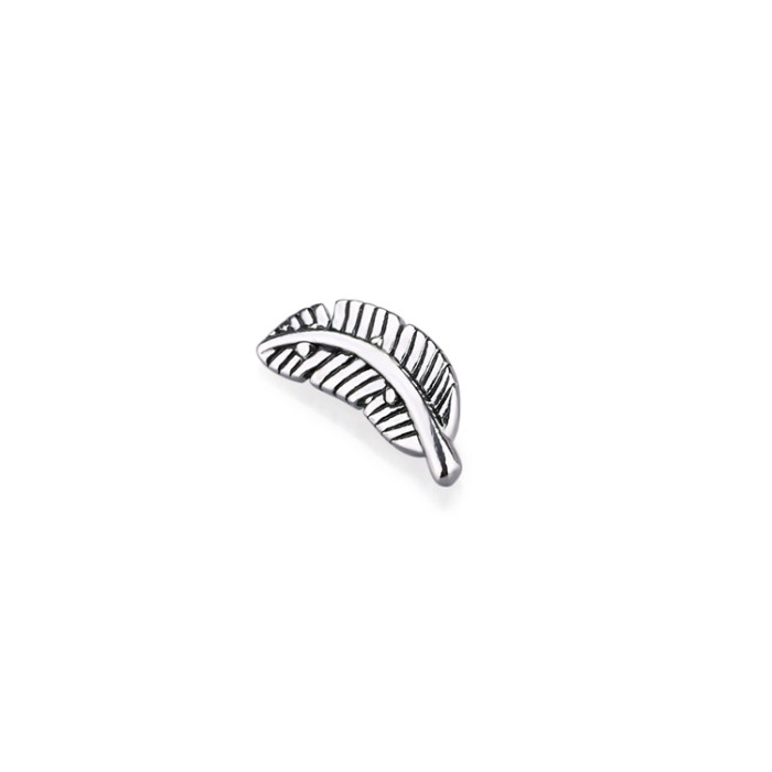 316L Surgical Stainless Steel Body Piercing Leaf Labret Stud Body Piercing Unique Lip Rings