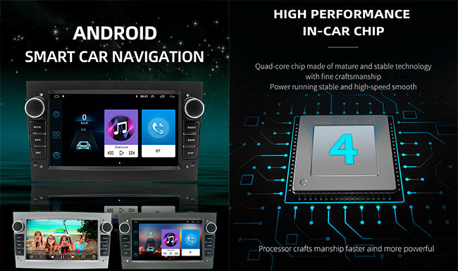 Universal Car Android Stereo 4*50W 7in Double Din Radio For Opel70S
