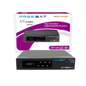 China Freesat V7 combo New  for USA/Mexico/Canada  ATSC DVB-S2 Digital tv Converter DVB-S2/ATSC Set Top Box on sale