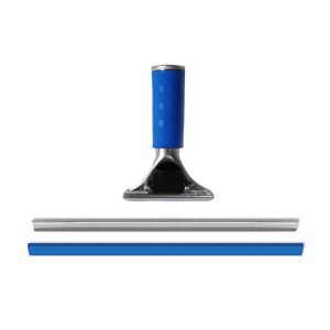 Mirror 304SS Telescopic Rubber Window Washing Squeegee