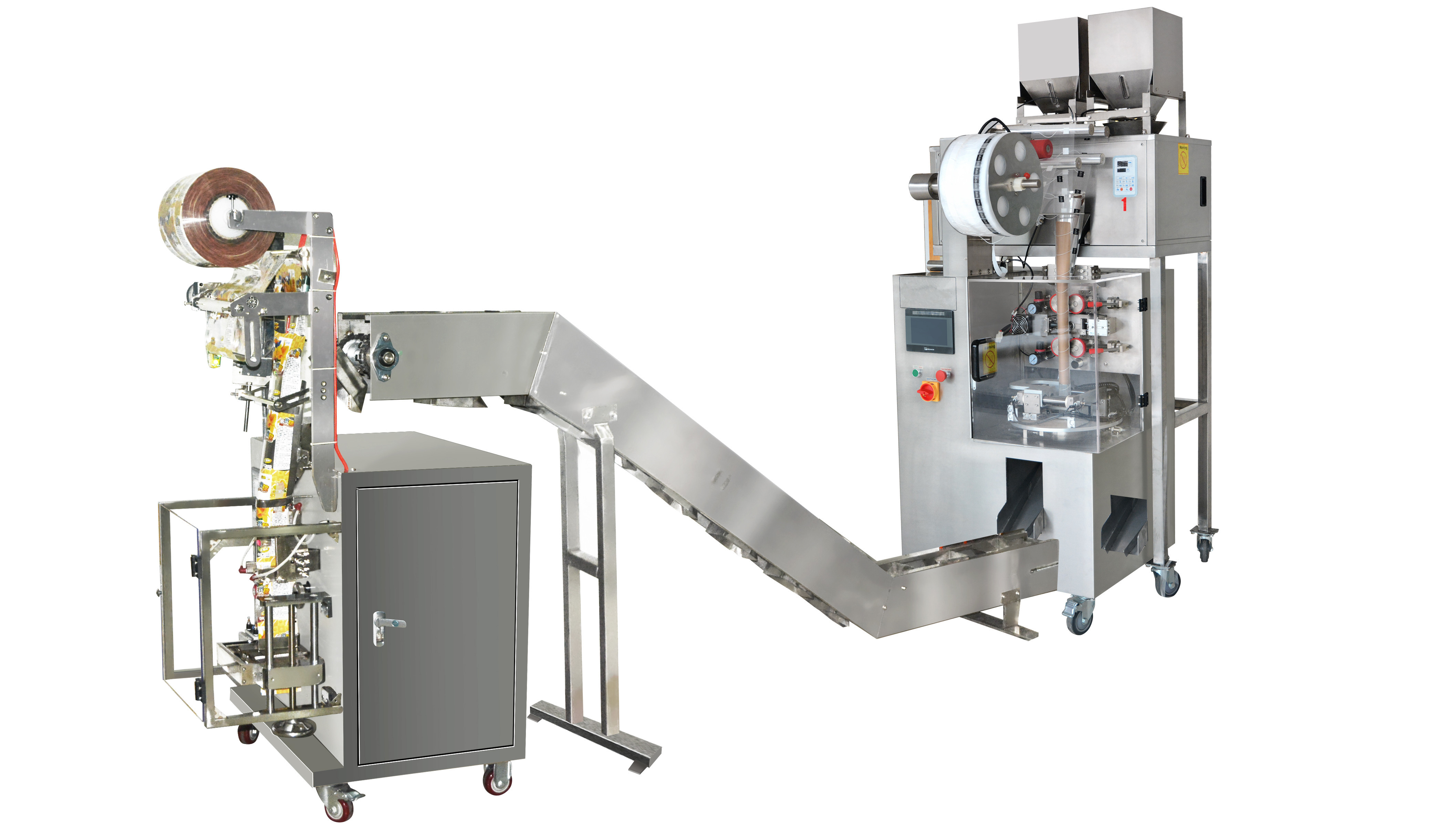 Loose Tea Leaves Packaging Machine Nylon Triangle Tea Bag Packing Machine