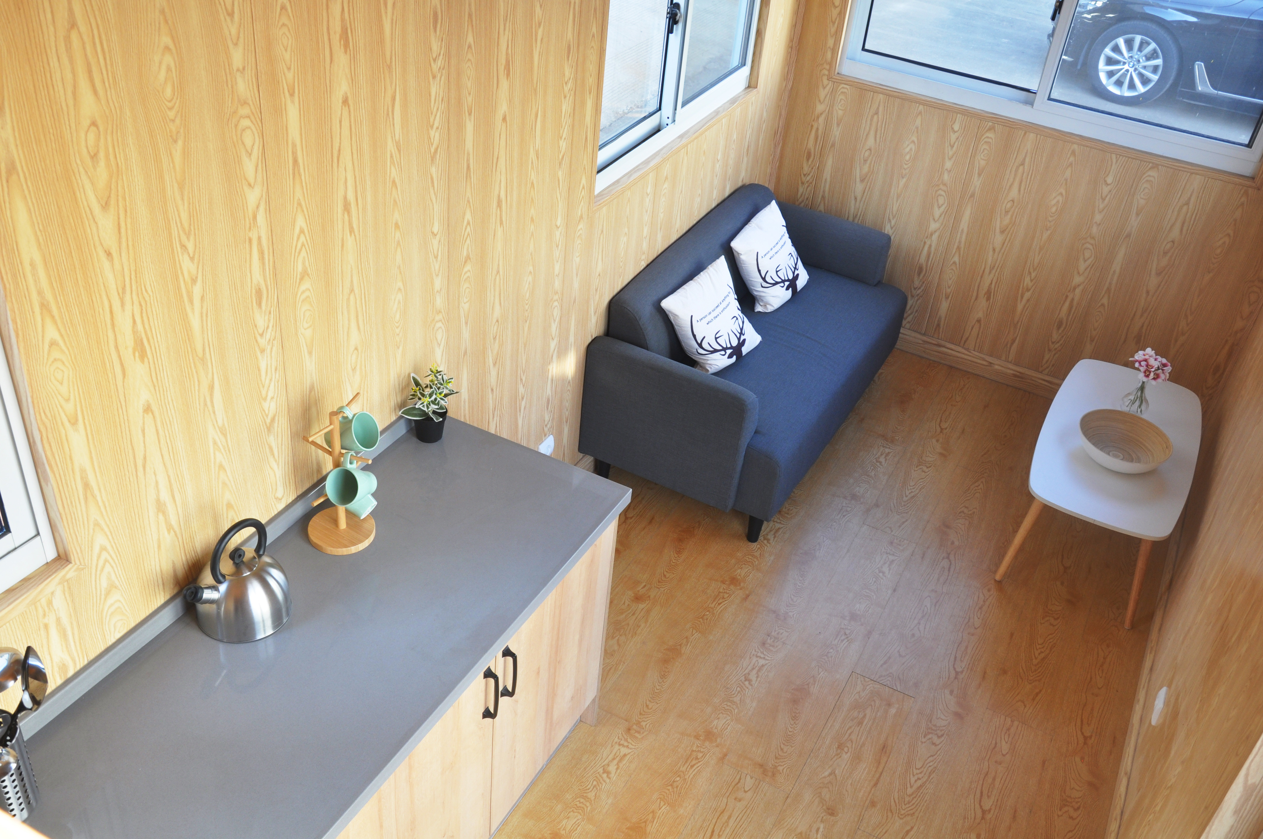 Mountaineer Tiny Home with Rooftop Deck the best tiny homes airbnb in light gauge steel framing system