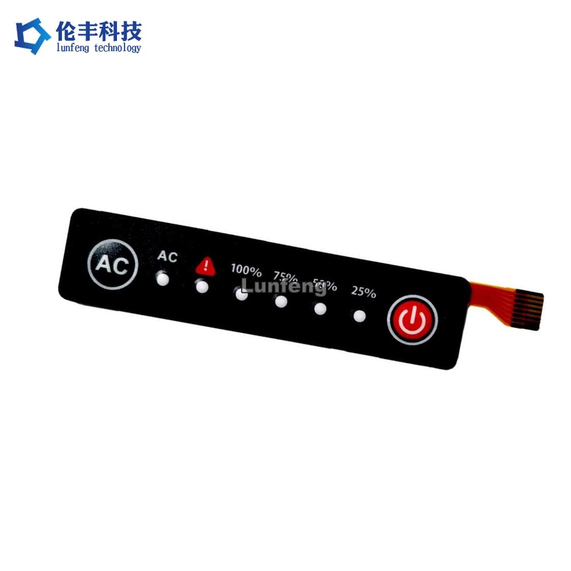 Polyester LED Membrane Switch , Flexible Circuit Custom Membrane Keypad