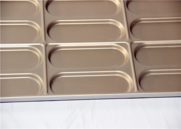 PTFE Non Stick 670x511x40mm Hot Dog Bun Baking Pan