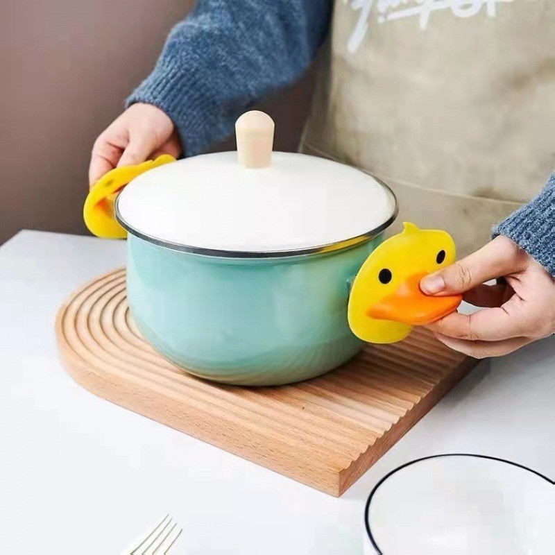 DUCK Silicone Cooking Pinch Grips Oven Mitts Potholder Silicone Cooking Cooking Utensil Kitchen Baking Gloves Gadget Set