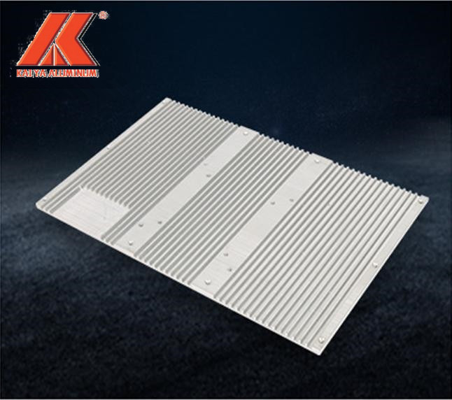 Anodized Silver Heat Dissipation Aluminum Profile Desktop Radiator Processing