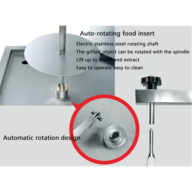 3 Burners Automatic Chicken Doner Kebab Shawarma Grill Equipment Machine with Broilers