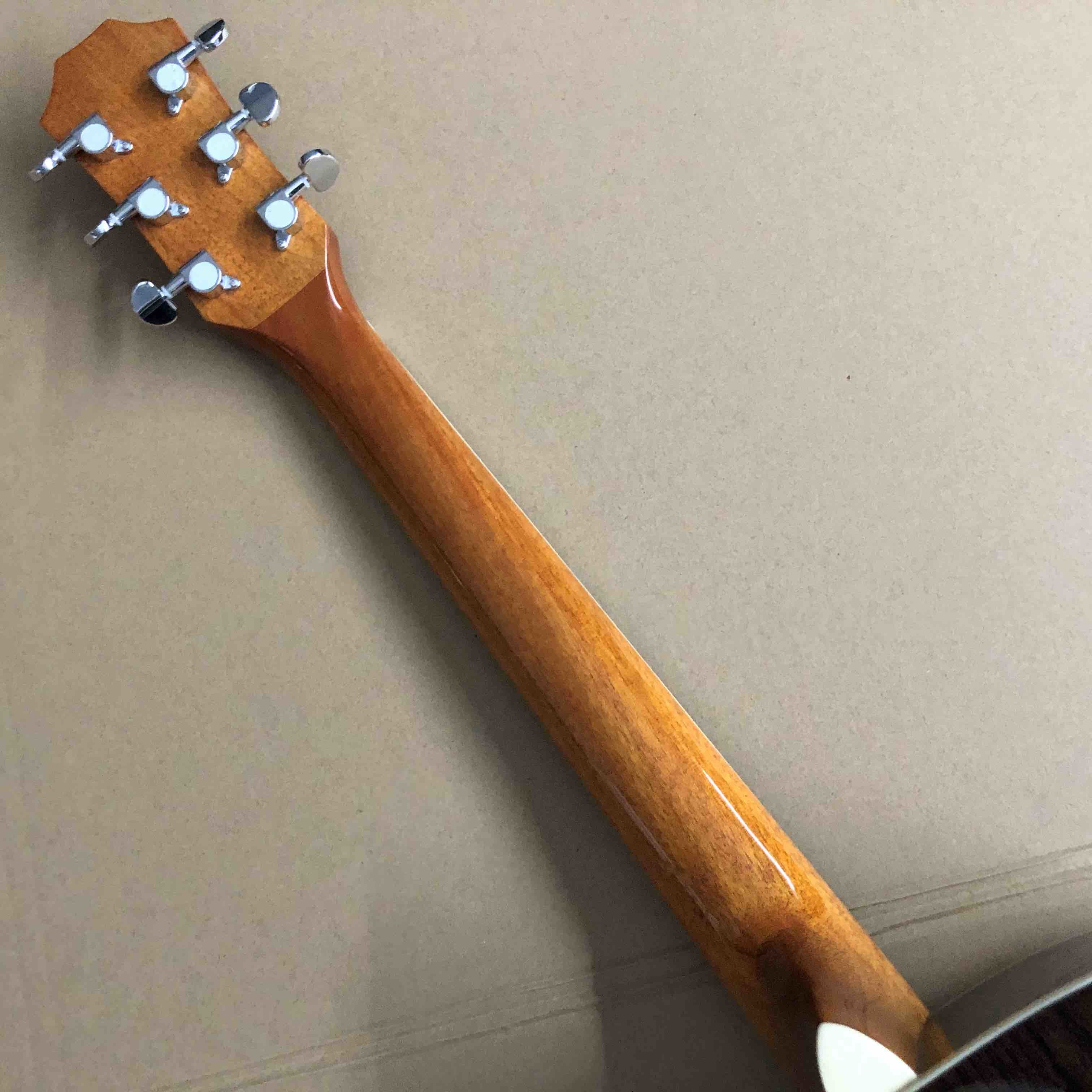 All Solid Spruce 414 Acoustic Electric Guitar with Fishman 301 Abalone inlays Ebony fingerboard acoustic guitar