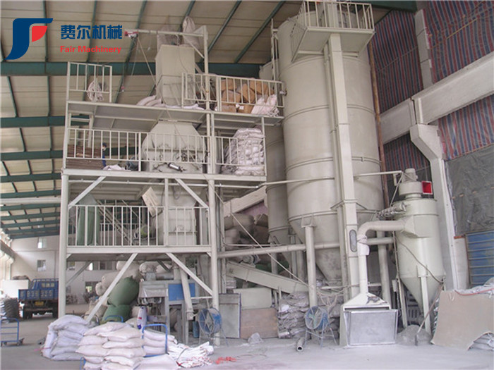 Factory Dry Mix Mortar Production Line , Wall Putty Mixer Capacity 8-50T/H CE Certified