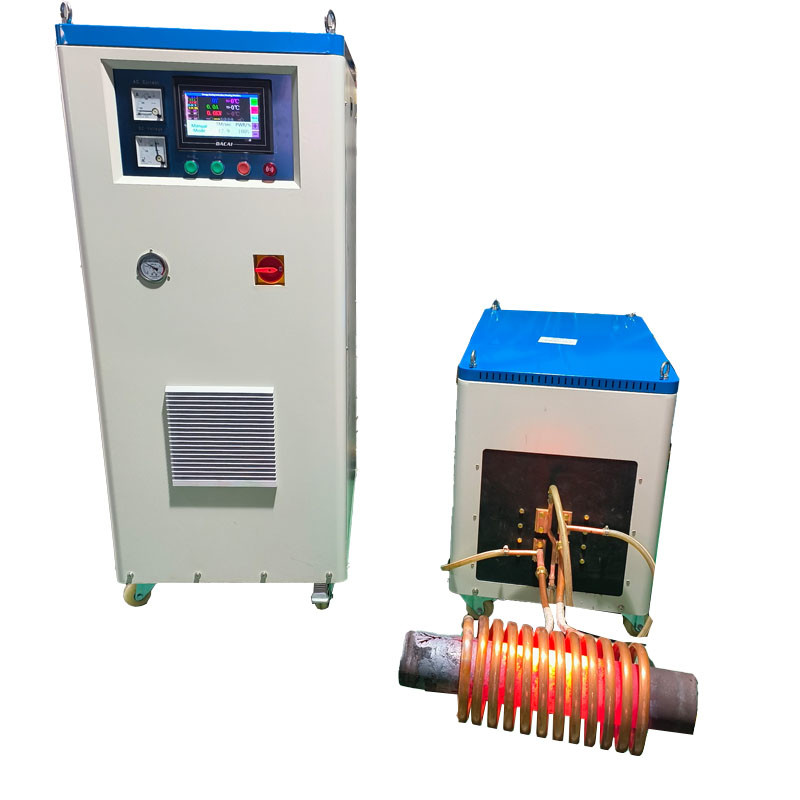 Super Audio Frequency 200KW Induction Hardening Machine To Steel Bars Customized Coil Size