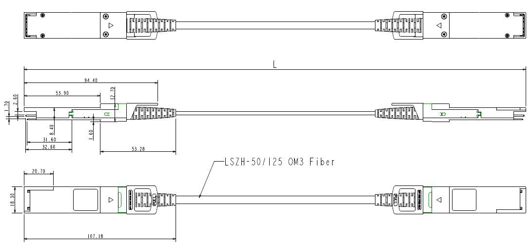 40G QSFP+ to QSFP+ AOC Cable