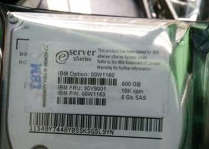 HDD Style Server Internal Hard Disk 00W1160 00W1163 600G 10K SAS DS3524