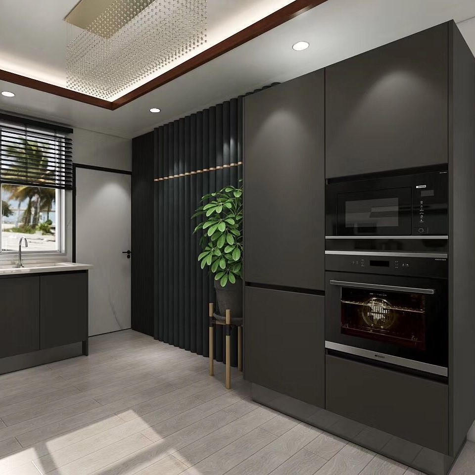 Appliance Modern Kitchen Cabinet With Particle Board & Plywood Materials