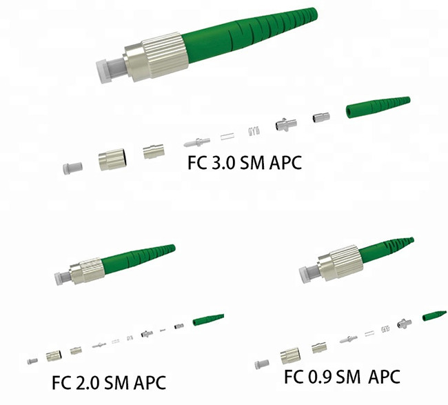 FC / APC Fiber Optic Connector -40 to 80°C Operating Temperature for Ftth and Network