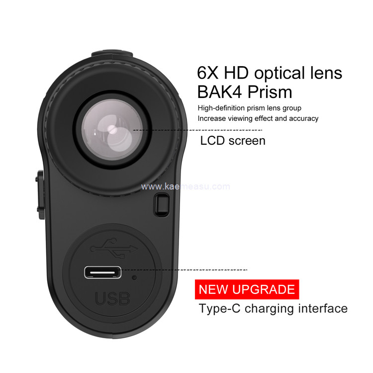 kaemeasu OEM ODM Range Finder Monocular Rechargeable Hunting Rangefinder Golf Telescope M600