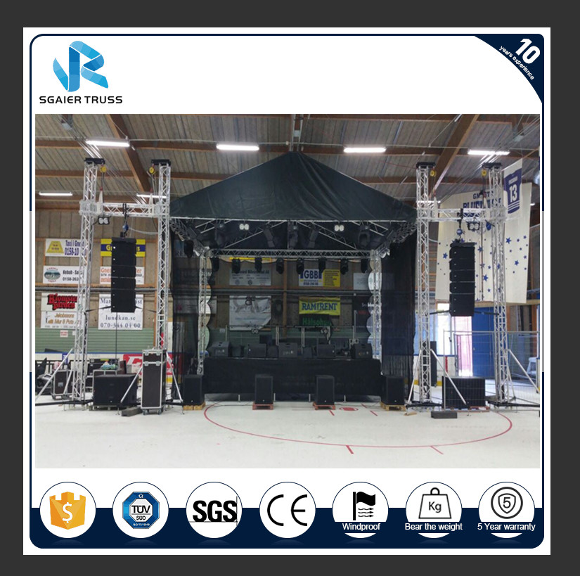 Tuv 16 '' / 18 '' Event Aluminium Truss Beams , Square Tubular Aluminium Tri Truss