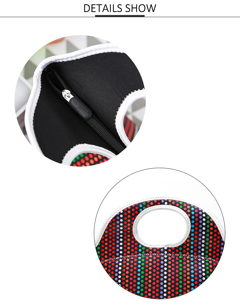 Casual Waterproof Neoprene Lunch Bags For Frozen Food