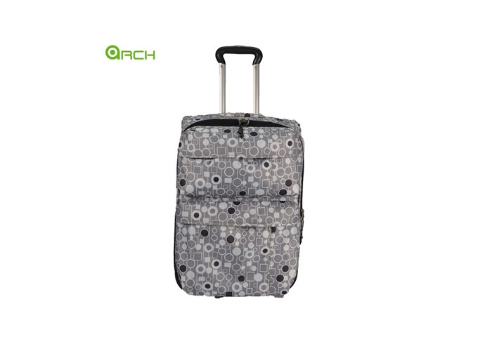 Two Pockets Internal Trolley Printing Ripstop Luggage