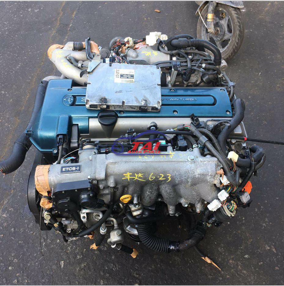 JDM Used 2JZ GTE Twin Turbo Engine Assy Genuine Toyota Japanese Engine Parts