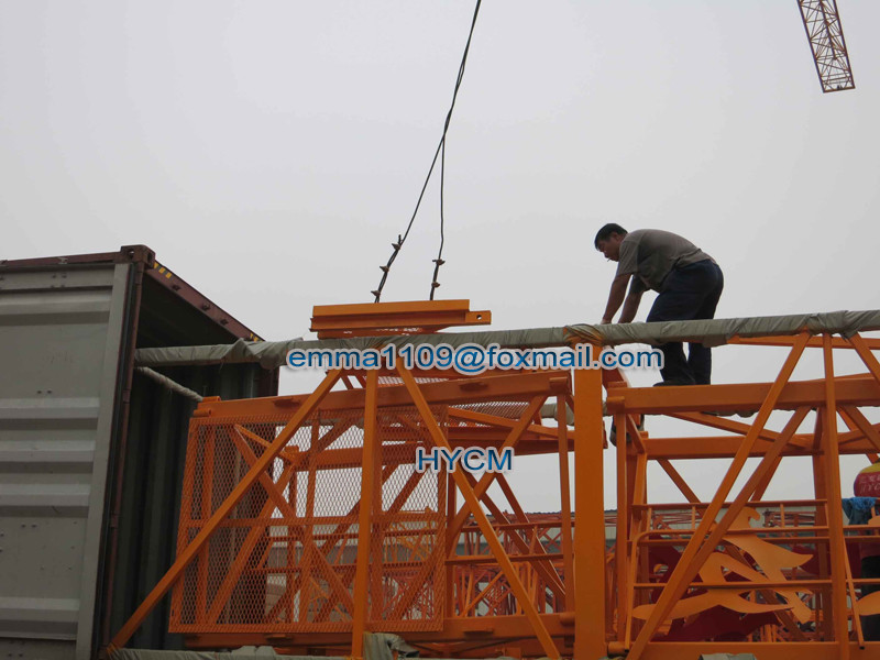 6tons Load TC6012 Hammerhead Tower Crane 60mts Jib For Resale Purpose