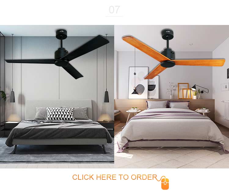 5 Speed Choice Ceiling Fan for Modern Home Decoration Low Watt Energy Saving No Light