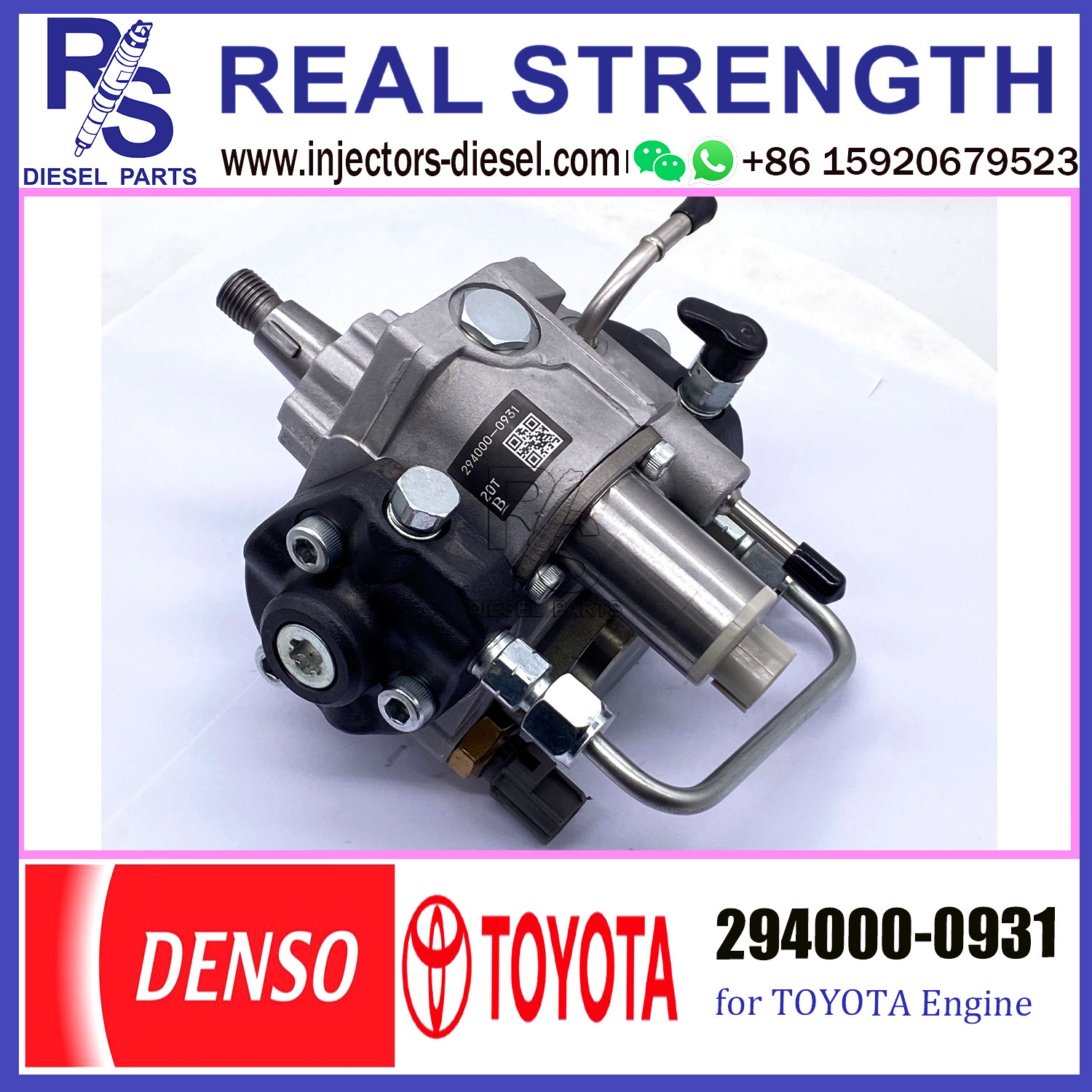 DENSO HP3 Common Rail Diesel Pump 294000-0931 22100-30110 For Toyota Engine