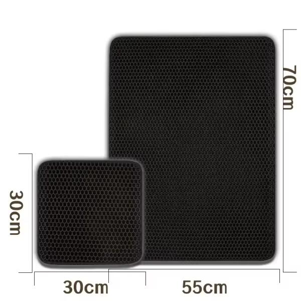 Washable Pet Accessories Double Layer Cat Litter Trapping Mat Waterproof