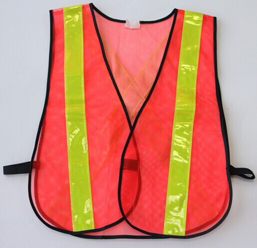 R112 Mesh Fabric PVC Tapes Adjustable Safety Reflective Clothing Vest for Unisex S-3XL