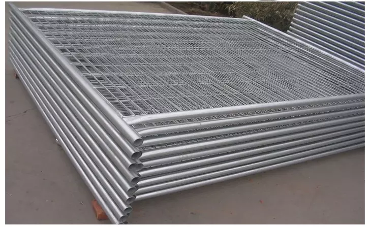 Dia 3.0-5.0mm Portable Galvanized Temporary Fence Panels Electric Galvanized