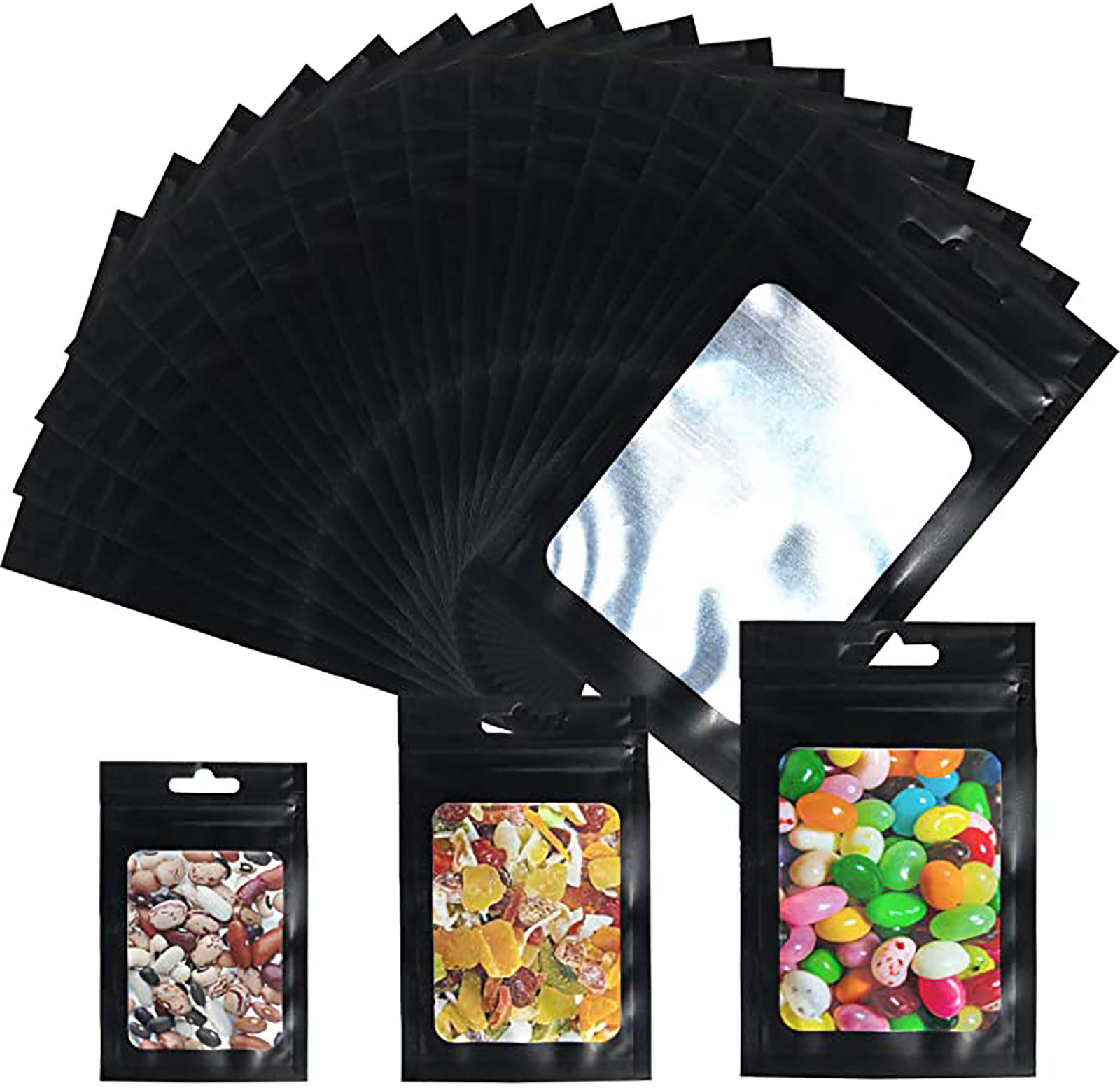 Custom Logo Case Opp Clear Packaging Laminated Plastic Bags Resealable Bags for Cosmetic