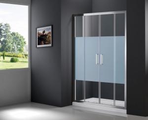 Buy cheap Chrome Polished Bathroom Shower Room 6mm Glass Wet Room Glass Screen product