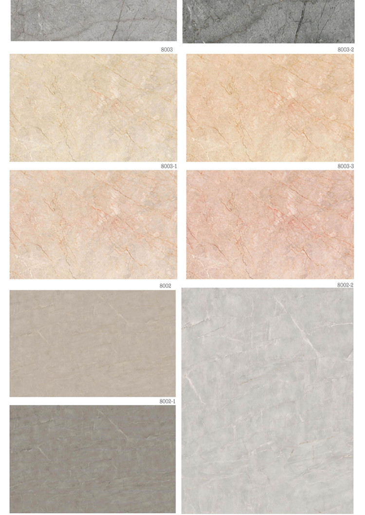 Waterproof Marble Bamboo Charcoal Fibre Board 1220*2600mm