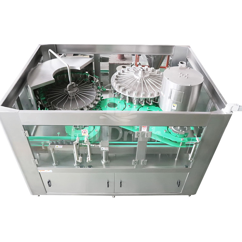 Glass Bottle Juice Filling Machine 10000B/H Beverage Bottling Machine With Back Flow Tank