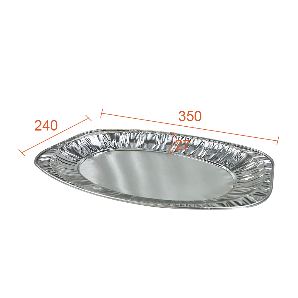 Environmental Friendly Rectangular 525*325*75 Foil Food Container for Turkey Roaster