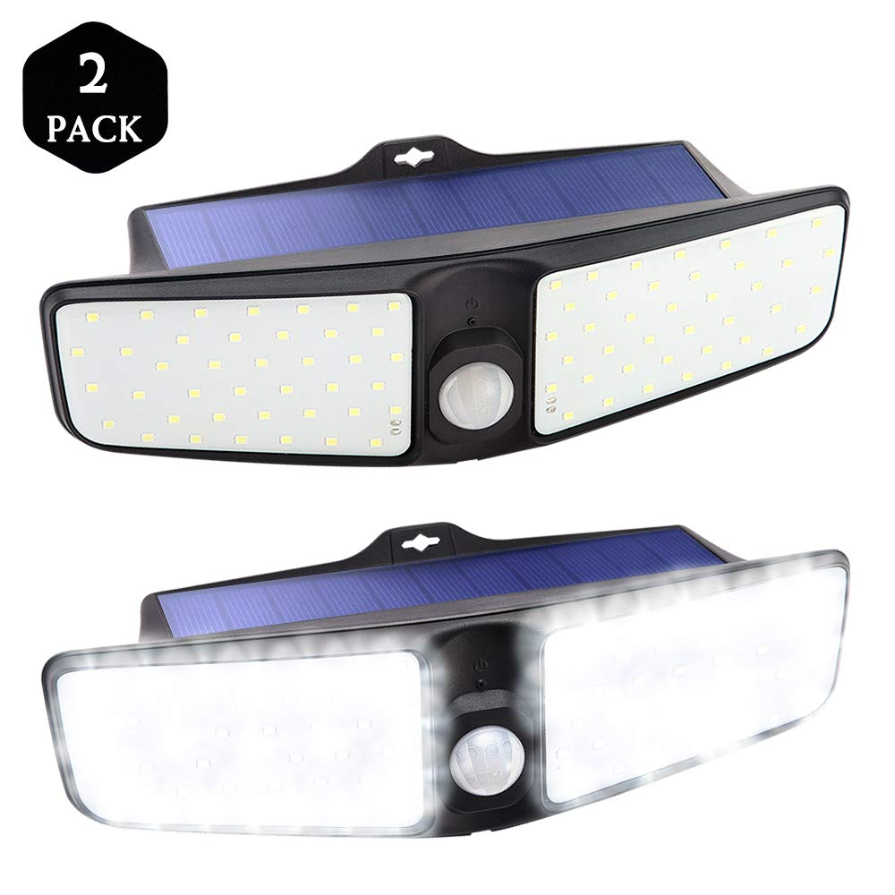 80 LED Outdoor Motion Sensor Light, Solar Motion Lights Outdoor Security for Driveway Step Stair Pool Patio