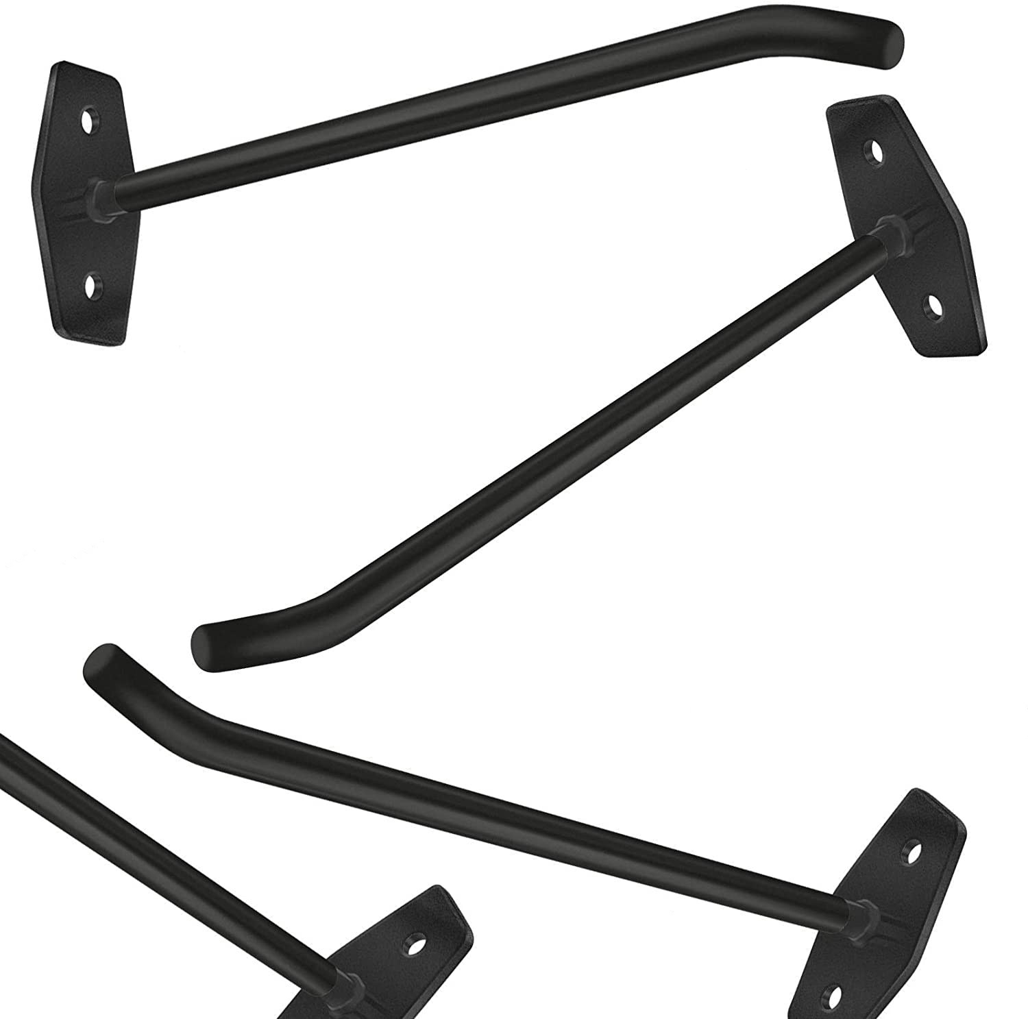 Sturdy Carbon Steel Wall Mount Tire Rack with Multifunction Hooks and Logo Print