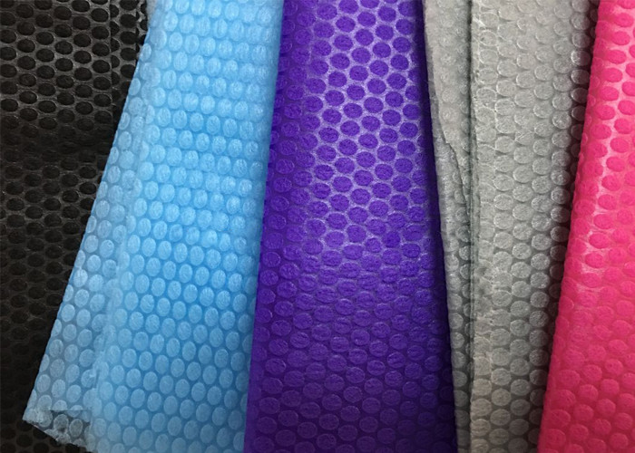 Colorful Bubble Pattern PP Non Woven Fabric 100% Polypropylene For Face Mask Nontoxtic