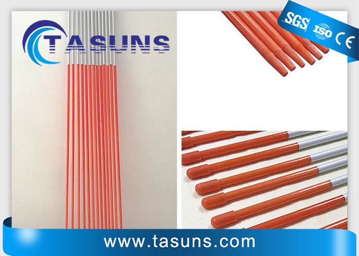 Pultruded Fiberglass Reinforcement Bars For Snow Marker Stakes With Reflective Tape