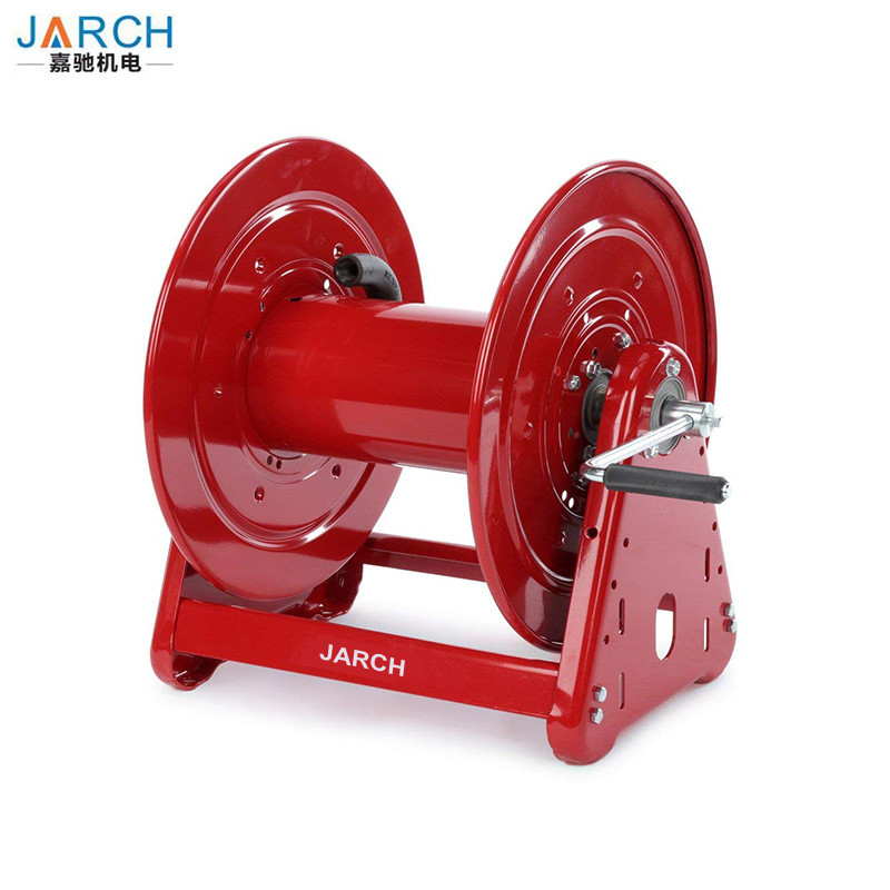 1000psi 200ft 2 Wheels Reel Cart 50m Optical Fiber Drum roller,hand crank type hose reel cable reel