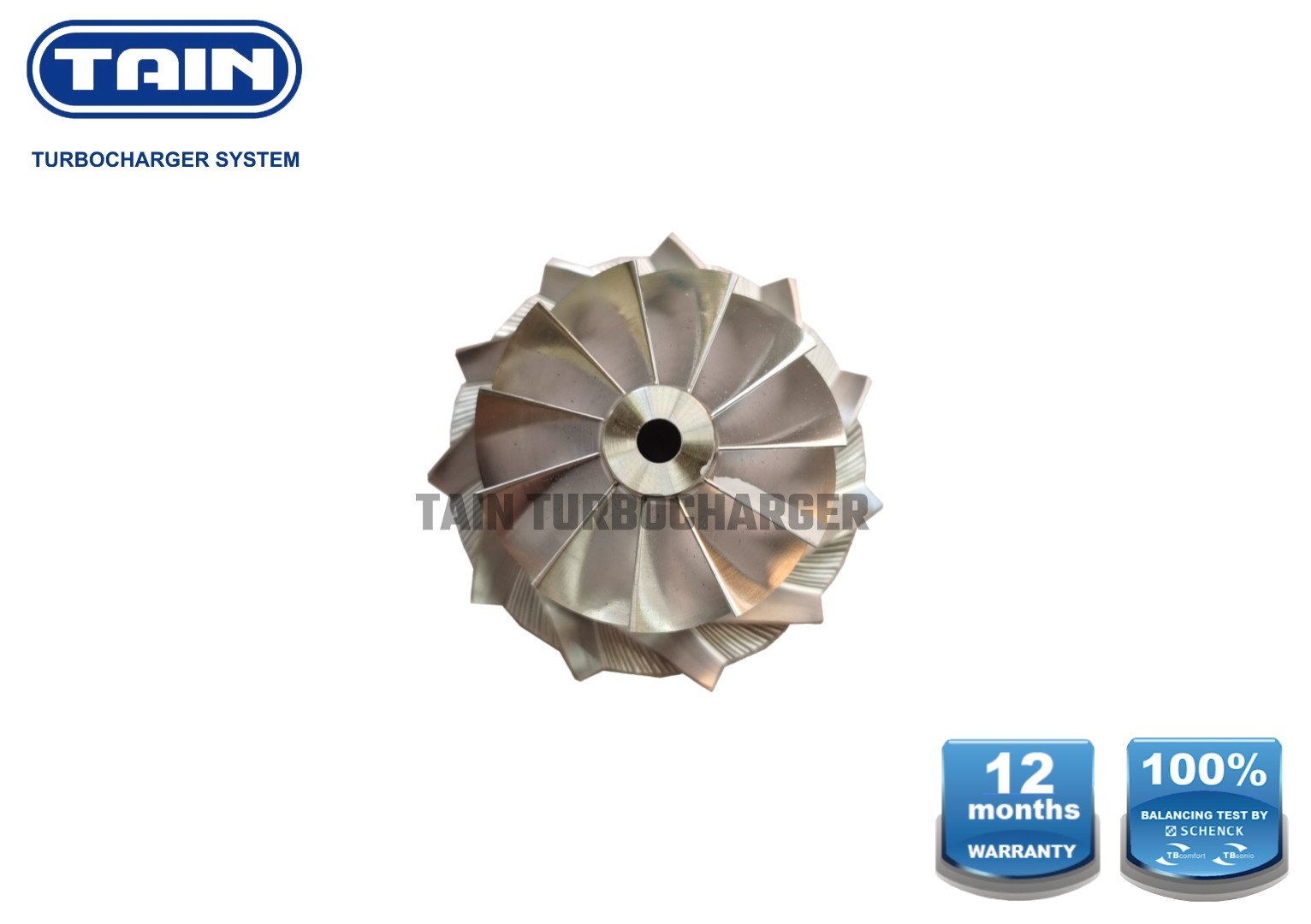 GT22 44.5mm Billet Turbo Compressor Wheel Upgrade For BMW X5 3.0D / 530 730D